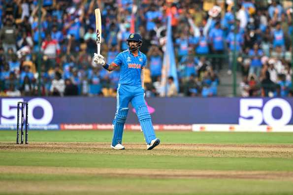 Rahul broke the record for the fastest World Cup ton by an Indian batter