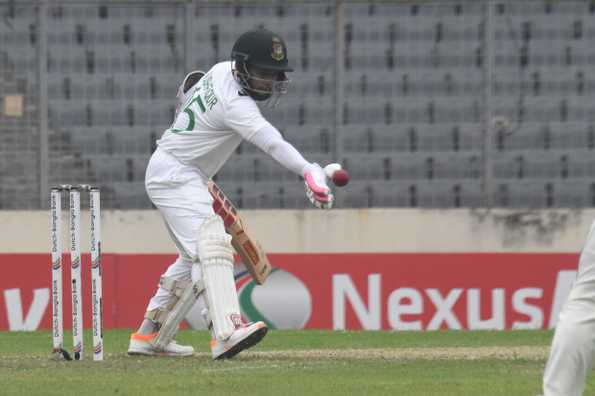 Mushfiqur became the first Bangladesh batter to be given out for 'obstructing the field' in Test cricket Mushfiqur became the first Bangladesh batter to be given out for 'obstructing the field' in Test cricket