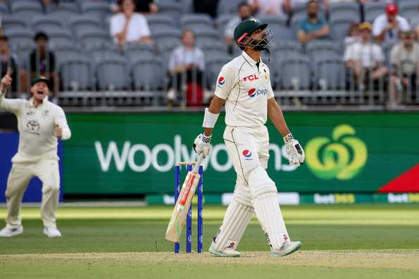 Shan Masood's side capitulated on a crumbling Day 4 pitch in Perth.