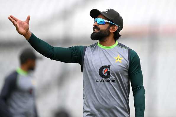Pakistan team director Mohammad Hafeez was critical of the umpire's call Pakistan team director Mohammad Hafeez was critical of the umpire's call