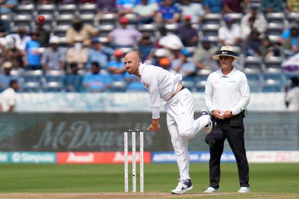 Jack Leach bowled 16 overs on Day 2 Jack Leach bowled 16 overs on Day 2