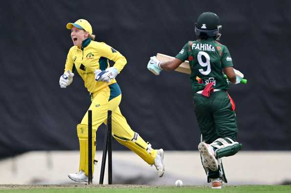 Bangladesh were bowled out for 78 in the final T20I.