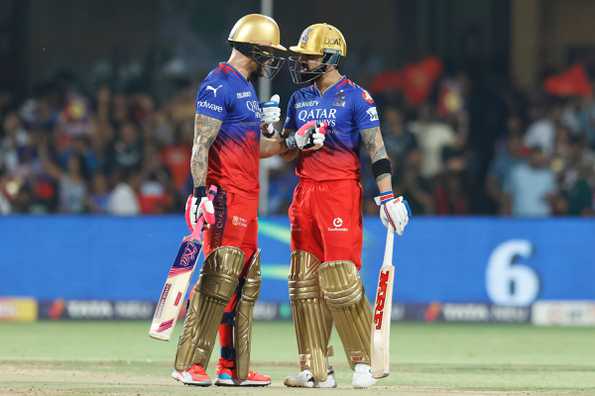 Du Plessis and Kohli helped RCB smash their highest powerplay score ever - 92/1. Du Plessis and Kohli helped RCB smash their highest powerplay score ever - 92/1.