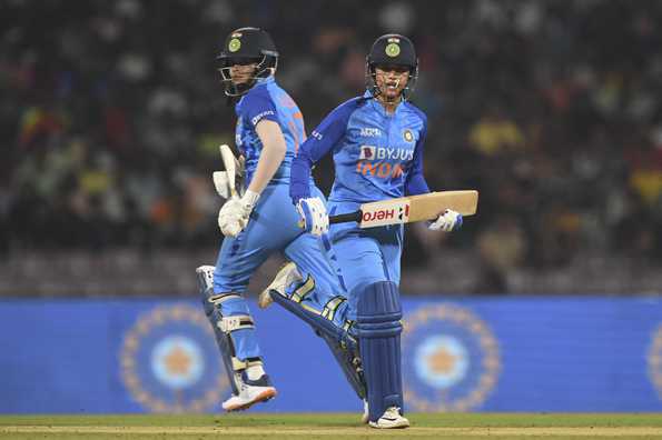 Smriti Mandhana and Shafali Verma have forged a solid partnership up top for India. Smriti Mandhana and Shafali Verma have forged a solid partnership up top for India.