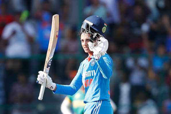 Mandhana 6th ODI hundred was her first on home soil Mandhana 6th ODI hundred was her first on home soil
