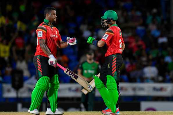 Hetymer and Gurbaz shared a century stand. Hetymer and Gurbaz shared a century stand.
