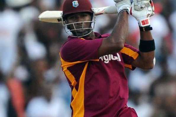 West Indies cricketer Kieron Pollard plays a shot during the second-of-five One Day International (ODI) matches between West Indies and Australia at the Arnos Vale Ground in Kingstown. Big-hitting Pollard blasted a typically muscular 47 as West Indies clinched their first win in six years over Australia when they took the second one-dayer by five wickets on Sunday. West Indies cricketer Kieron Pollard plays a shot during the second-of-five One Day International (ODI) matches between West Indies and Australia at the Arnos Vale Ground in Kingstown. Big-hitting Pollard blasted a typically muscular 47 as West Indies clinched their first win in six years over Australia when they took the second one-dayer by five wickets on Sunday.