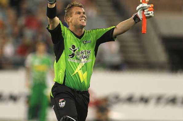 David Warner thwarted Shane Warne's comeback to Twenty20 cricket with a pulsating century. David Warner thwarted Shane Warne's comeback to Twenty20 cricket with a pulsating century.