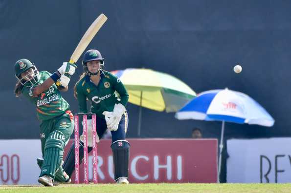 Sharmin's runs came at a remarkable strike rate of 107.86 Sharmin's runs came at a remarkable strike rate of 107.86