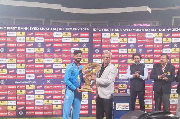 Shreyas Iyer led Mumbai to the SMAT title. Shreyas Iyer led Mumbai to the SMAT title.