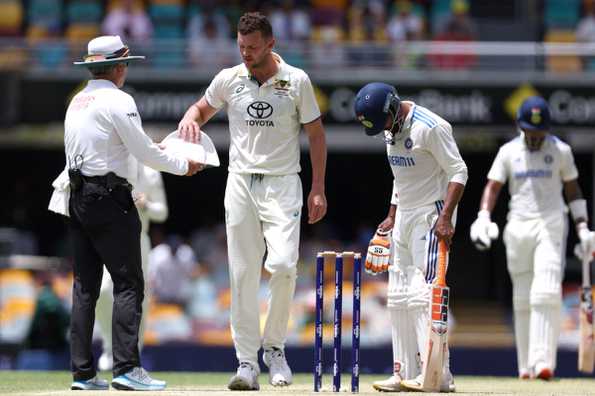 Hazlewood will take no further part in the Brisbane Test Hazlewood will take no further part in the Brisbane Test