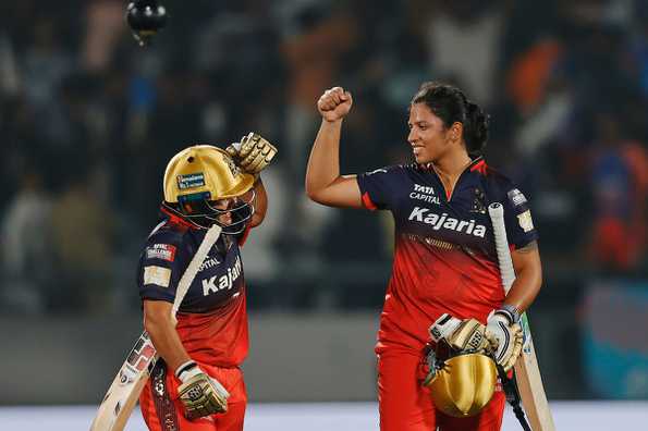 Kanika Ahuja and Richa Ghosh put on an unbeaten 93-run partnership to seal the win. Kanika Ahuja and Richa Ghosh put on an unbeaten 93-run partnership to seal the win.