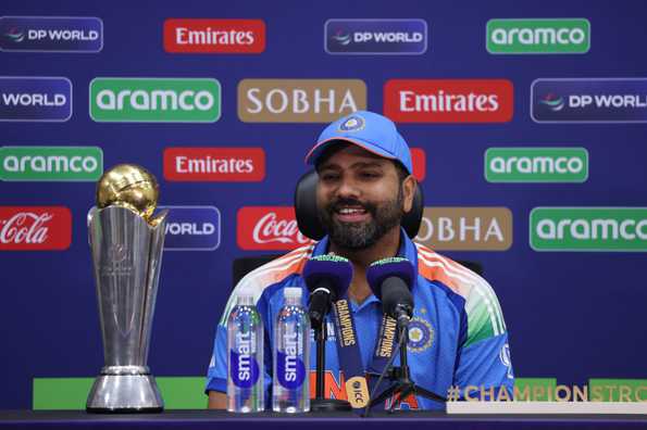 "I want to clarify that I am not going anywhere, I am not retiring from this format," Rohit said in the press conference after the CT 2025 victory "I want to clarify that I am not going anywhere, I am not retiring from this format," Rohit said in the press conference after the CT 2025 victory