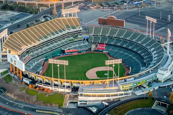 The Oakland Stadium can accommodate 56,000 spectators The Oakland Stadium can accommodate 56,000 spectators