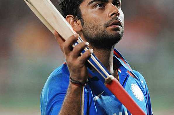 Indian cricketer Virat Kohli leaves the ground scoring a career-best 118 runs during the second One Day International cricket match against Australia in Visakhapatnam, India. India posted a five-wicket win. Indian cricketer Virat Kohli leaves the ground scoring a career-best 118 runs during the second One Day International cricket match against Australia in Visakhapatnam, India. India posted a five-wicket win.
