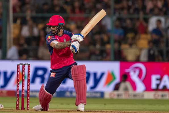 Riyan Parag's dismissal triggered a dramatic slowdown in RR's chase. Riyan Parag's dismissal triggered a dramatic slowdown in RR's chase.