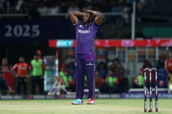 Russell already has seven wickets from just under 11 overs he's bowled in IPL 2025. Russell already has seven wickets from just under 11 overs he's bowled in IPL 2025.