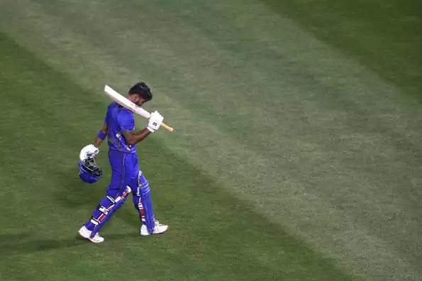 Monank Patel hit eight fours and seven sixes on his way to a 50-ball 93 Monank Patel hit eight fours and seven sixes on his way to a 50-ball 93