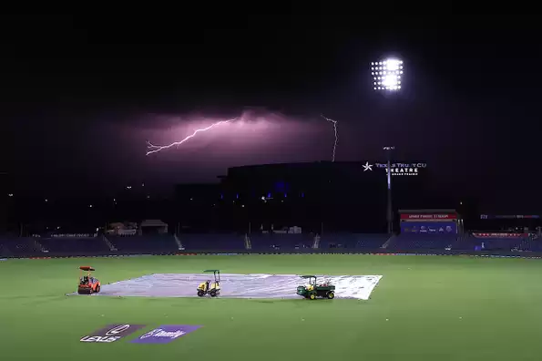 Torrential rain denied the two teams any cricket in the qualifier in Dallas Torrential rain denied the two teams any cricket in the qualifier in Dallas