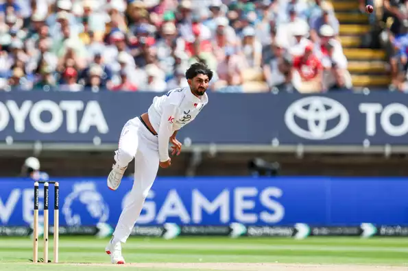 Bashir sustained a fracture while attempting a catch off his own bowling.