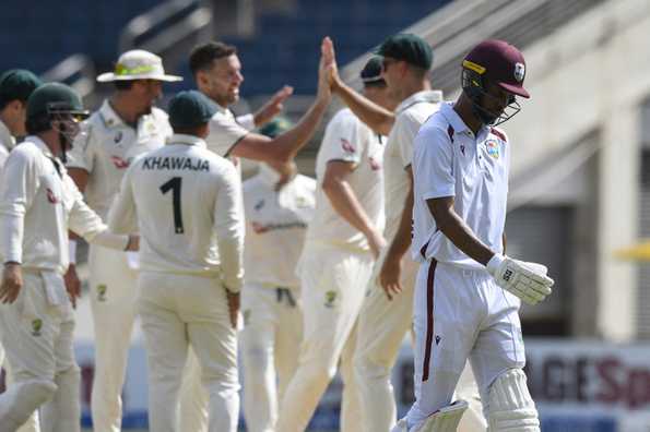 West Indies were bundled out for 27 in the second innings