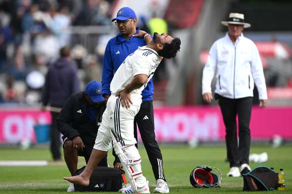 Pant suffered a toe fracture while batting in India's first innings at Old Trafford. Pant suffered a toe fracture while batting in India's first innings at Old Trafford.