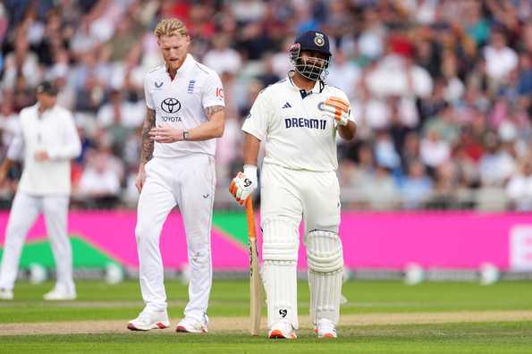 Stokes picked up five while Pant hit a fifty