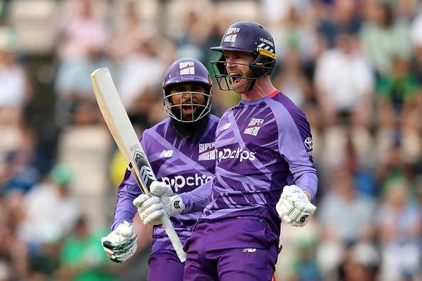 Graham Clark struck a six off the last ball to seal a thrilling win for Northern Superchargers Graham Clark struck a six off the last ball to seal a thrilling win for Northern Superchargers