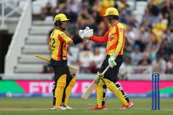 Banton and Moores shared a 76-run stand. 