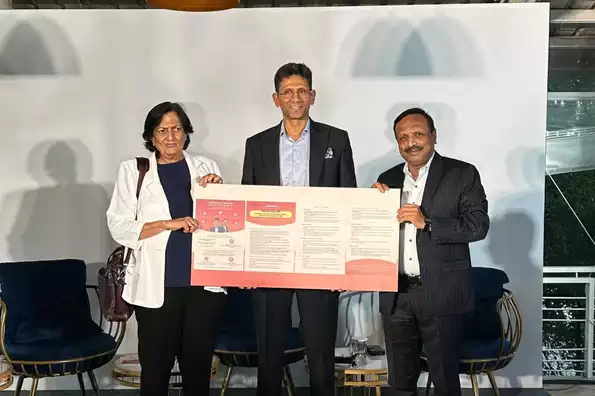 Shantha Rangaswamy, Venkatesh Prasad and Vinay Mruthyunjaya released their election manifesto in Bengaluru Shantha Rangaswamy, Venkatesh Prasad and Vinay Mruthyunjaya released their election manifesto in Bengaluru