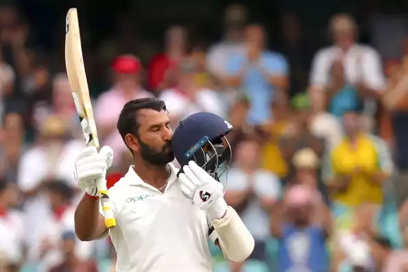 Pujara is one of only three batters to bat all five days of a Test