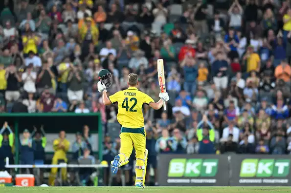 Green smashed a 47-ball hundred. Green smashed a 47-ball hundred.