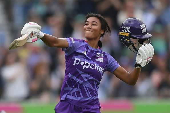 Courtesy Perrin's 43-ball knock, Superchargers posted a mammoth 214/5, the highest team total in the Women's Hundred Courtesy Perrin's 43-ball knock, Superchargers posted a mammoth 214/5, the highest team total in the Women's Hundred