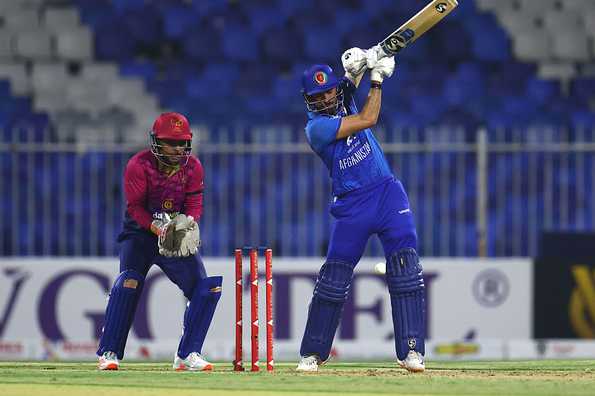 Ibrahim Zadran hit a 40-ball 63 in Afghanistan's win. Ibrahim Zadran hit a 40-ball 63 in Afghanistan's win.