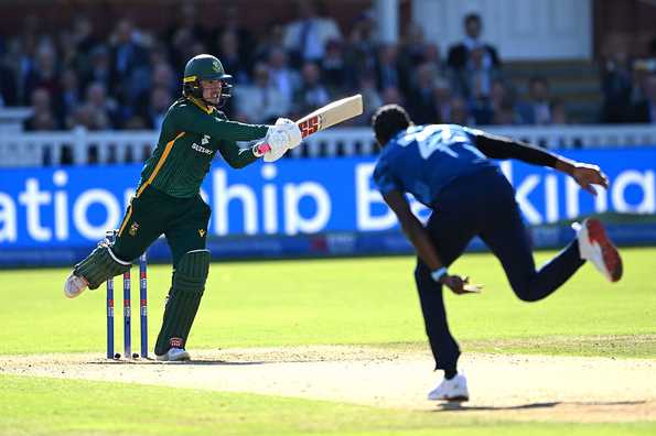 Matthew Breetzke became the first batter to register half-centuries in each of his first five ODIs Matthew Breetzke became the first batter to register half-centuries in each of his first five ODIs