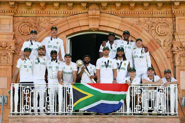 South Africa won the WTC mace by beating Australia at Lord's earlier this year. South Africa won the WTC mace by beating Australia at Lord's earlier this year.