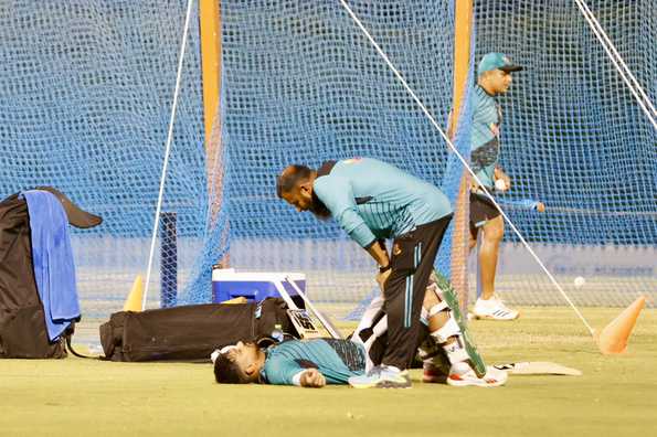 Litton Das had some discomfort while playing in the nets. 