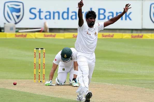 Nuwan Pradeep picked up four wickets to trigger a South African collapse, as the hosts were bowled out for 426. Nuwan Pradeep picked up four wickets to trigger a South African collapse, as the hosts were bowled out for 426.