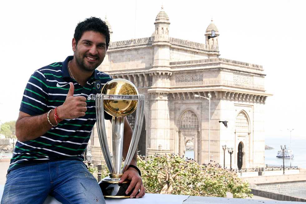 Yuvraj was the Player of the Tournament for his spectacular all-round deeds - 362 runs to go with 15 wickets Yuvraj was the Player of the Tournament for his spectacular all-round deeds - 362 runs to go with 15 wickets