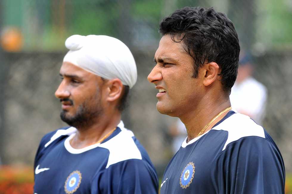 Kumble and Harbhajan are the only pair of spinners to have taken 200-plus wickets each in Tests featuring both Kumble and Harbhajan are the only pair of spinners to have taken 200-plus wickets each in Tests featuring both