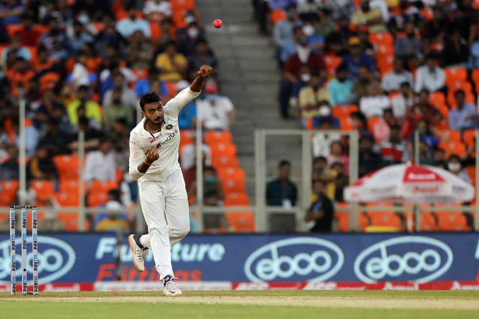 Axar Patel found enough skid off the Motera surface for his arm-balls as he bagged a six-wicket haul Axar Patel found enough skid off the Motera surface for his arm-balls as he bagged a six-wicket haul