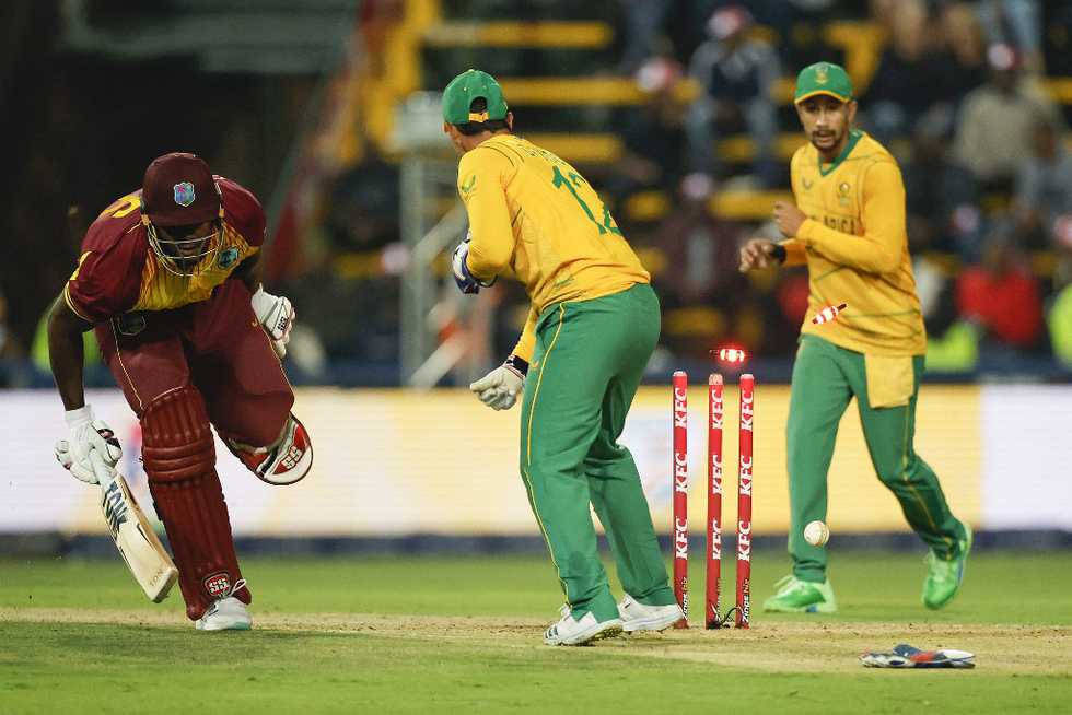 West Indies beat South Africa 2-1 in the T20I series. West Indies beat South Africa 2-1 in the T20I series.