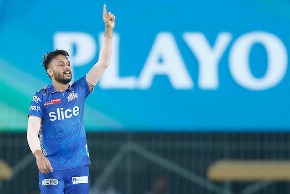 Akash Madhwal's figures of 5 for 5 are the best in IPL playoff history. Akash Madhwal's figures of 5 for 5 are the best in IPL playoff history.