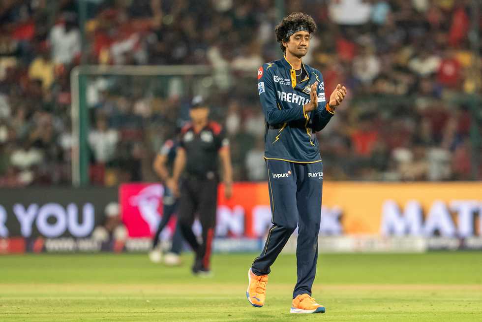 Sai Kishore returned figures of 2-22 from his four overs. Sai Kishore returned figures of 2-22 from his four overs.