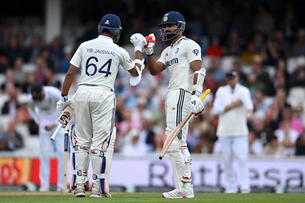Yashasvi Jaiswal and Akash Deep were involved in the only century stand of this Test match so far. Yashasvi Jaiswal and Akash Deep were involved in the only century stand of this Test match so far.