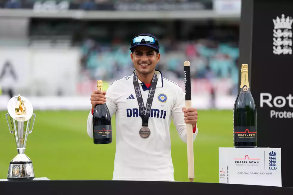 India's player of the series - Shubman Gill - finished with the second highest series aggregate by a captain India's player of the series - Shubman Gill - finished with the second highest series aggregate by a captain